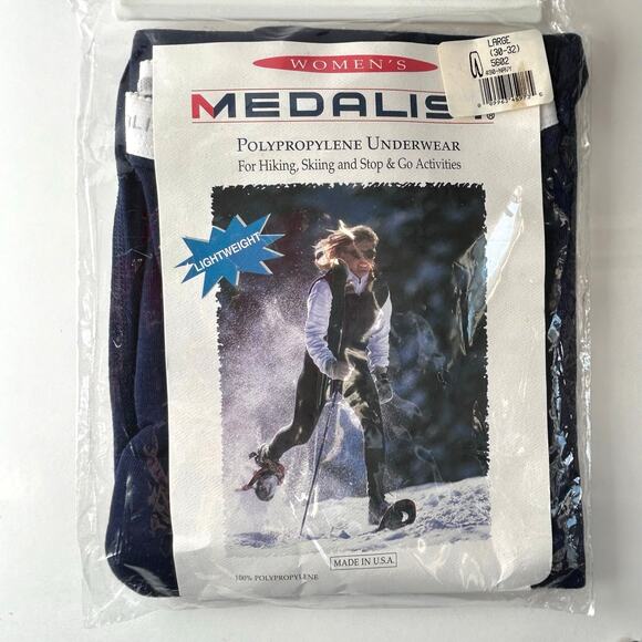 Woman's Large Medalist Polypropylene Long Underwear Pants USA Hiking Skiing - Picture 1 of 5